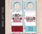 Printable Christmas Themed Personalized Double-Sided Wine Bottle Gift Tags - Kaci Bella Designs