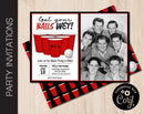 Editable Beer Pong Party Invitation with Photo
