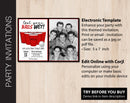 Editable Beer Pong Party Invitation with Photo