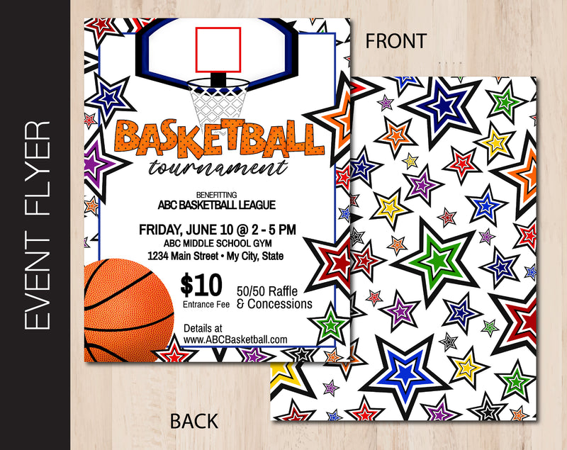 Basketball Tournament Event Flyer (F029)