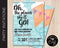 Editable Oh the Places Party Invitation