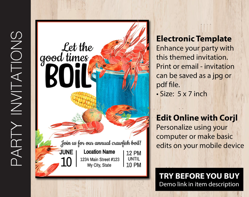 Editable Crawfish Boil Party Invitation editable-crawfish-boil-party-invitation