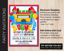 Editable Bounce House Birthday Party Invitation