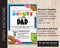 Editable Donuts with Dad Party Invitation