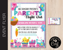 Easter Friends Themed Parents Night Out Flyer (F079)