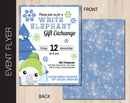 White Elephant Gift Exchange Event Flyer (F068)