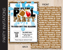 Editable Football Pool Party Invitation