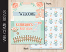 Growing Fast Birthday Party Welcome Sign (B220)