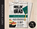 Editable Graduation Party Invitation in 7 Cap Colors