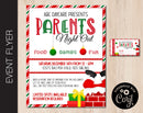 Santa Themed Parents Night Out Flyer (F073)