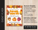 Fall Themed Parents Night Out Flyer (F013)