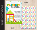 Editable Playdate Party Invitation