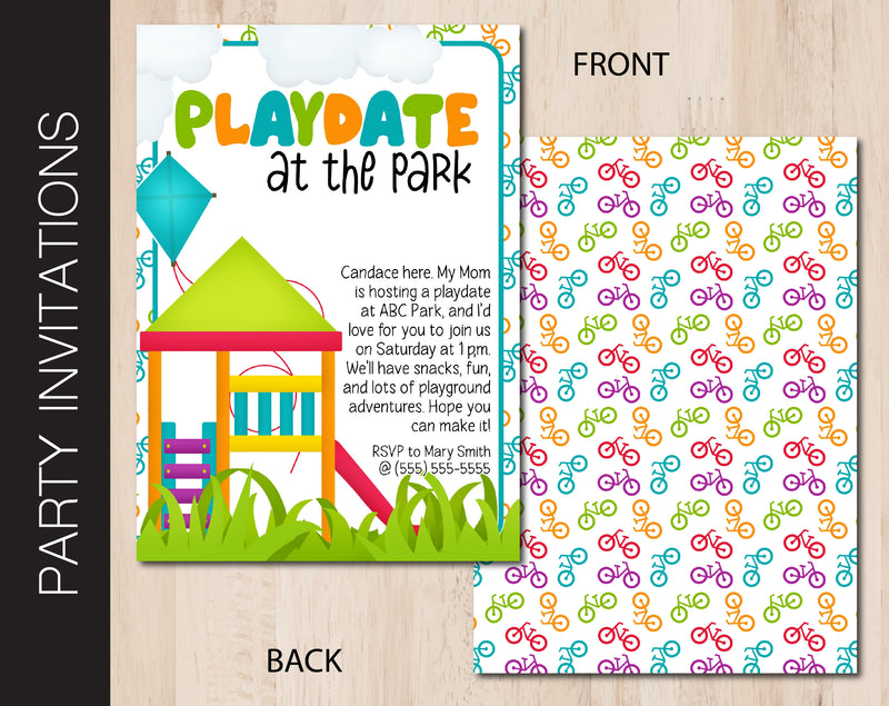 Editable Playdate Party Invitation