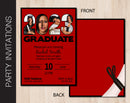 Graduation Party Invitation (Choose School Color with Black Accent)