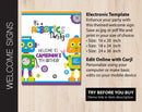 Robotics Birthday Party Welcome Sign (B261)