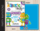 Robotics Birthday Party Invitation (B261)