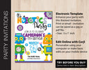 Robotics Birthday Party Invitation (B261)