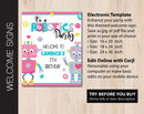 Robotics Birthday Party Welcome Sign (B258)