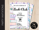 Editable Book & Butterfly Themed Party Invitation