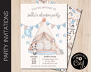 Editable Sleep Over Party Invitation