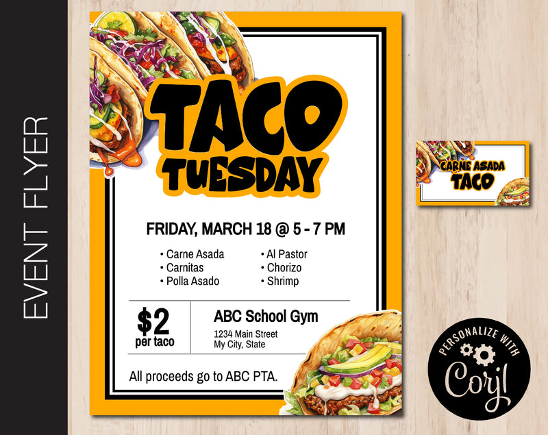 Taco Tuesday Event Flyer (F044)