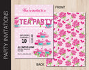 Editable Tea Party Invitation