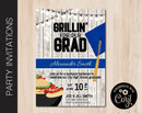 Editable Graduation Party Invitation in 7 Cap Colors