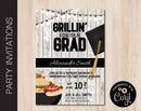 Editable Graduation Party Invitation in 7 Cap Colors