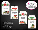 Printable Drive-By Christmas Themed Gift Tags - Kaci Bella Designs