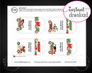 Printable Drive-By Christmas Themed Gift Tags - Kaci Bella Designs