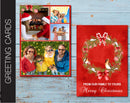 Editable Year in Review 5 x7 Photo Holiday Greeting Card