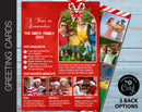 Editable Year in Review 5 x7 Photo Holiday Greeting Card
