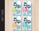 Printable Oh The Places You'll Go Hot Air Balloon Themed Gift Tags - Kaci Bella Designs