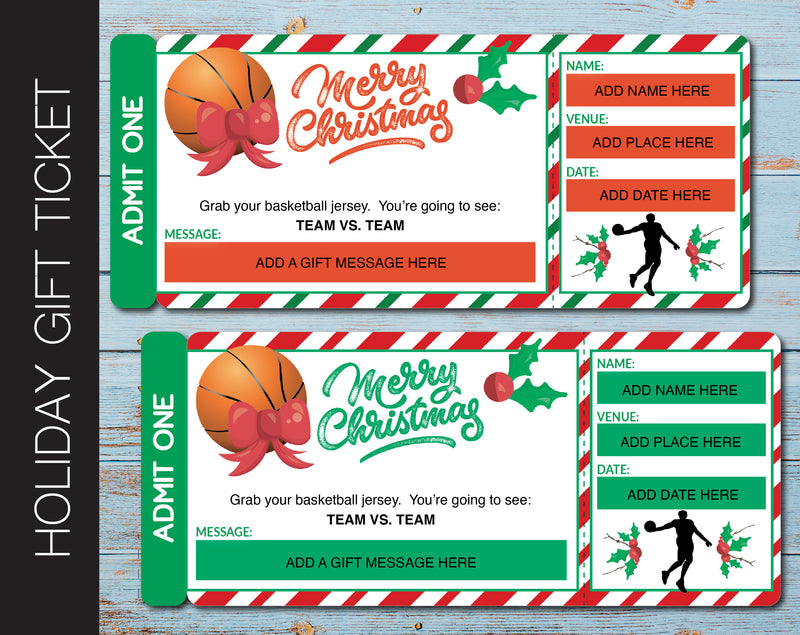 Holiday Themed Surprise Basketball Gift Reveal - Kaci Bella Designs