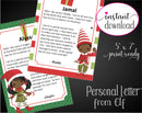 Printable Elf on a Shelf Personalized Letters - Kaci Bella Designs