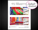 Printable Bounce House Surprise Gift Reveal Ticket - Kaci Bella Designs
