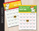 Fiesta Themed Bingo Cards with All Editable Text (5x7 Printable)