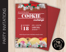 Printable Holiday Cookie Exchange Party Invitation - Kaci Bella Designs