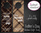 Printable Father's Day Themed Personalized Double-Sided Wine Bottle Gift Tags - Kaci Bella Designs