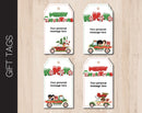 Printable Drive-By Christmas Themed Gift Tags - Kaci Bella Designs