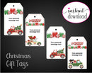 Printable Drive-By Christmas Themed Gift Tags - Kaci Bella Designs