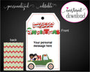 Printable Drive-By Christmas Themed Gift Tags - Kaci Bella Designs