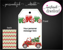 Printable Drive-By Christmas Themed Gift Tags - Kaci Bella Designs