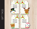 Printable Christmas Faces Gift Tags - Kaci Bella Designs