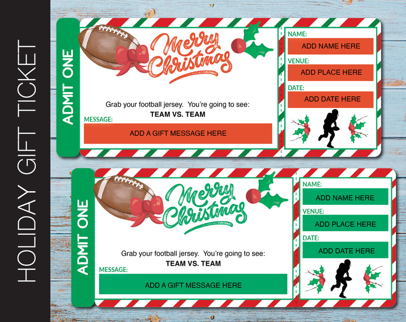 Holiday Themed Surprise Football Trip Gift Reveal - Kaci Bella Designs