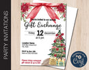 Editable Gift Exchange Party Invitation