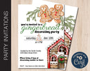 Editable Gingerbread Decorating Party Invitation