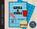 Editable Grill Out Party Invitation