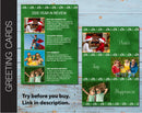 Editable 5 x7 Photo Holiday Greeting Card