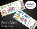 Printable Back-To-School Surprise Return to School and Teacher Reveal - Kaci Bella Designs